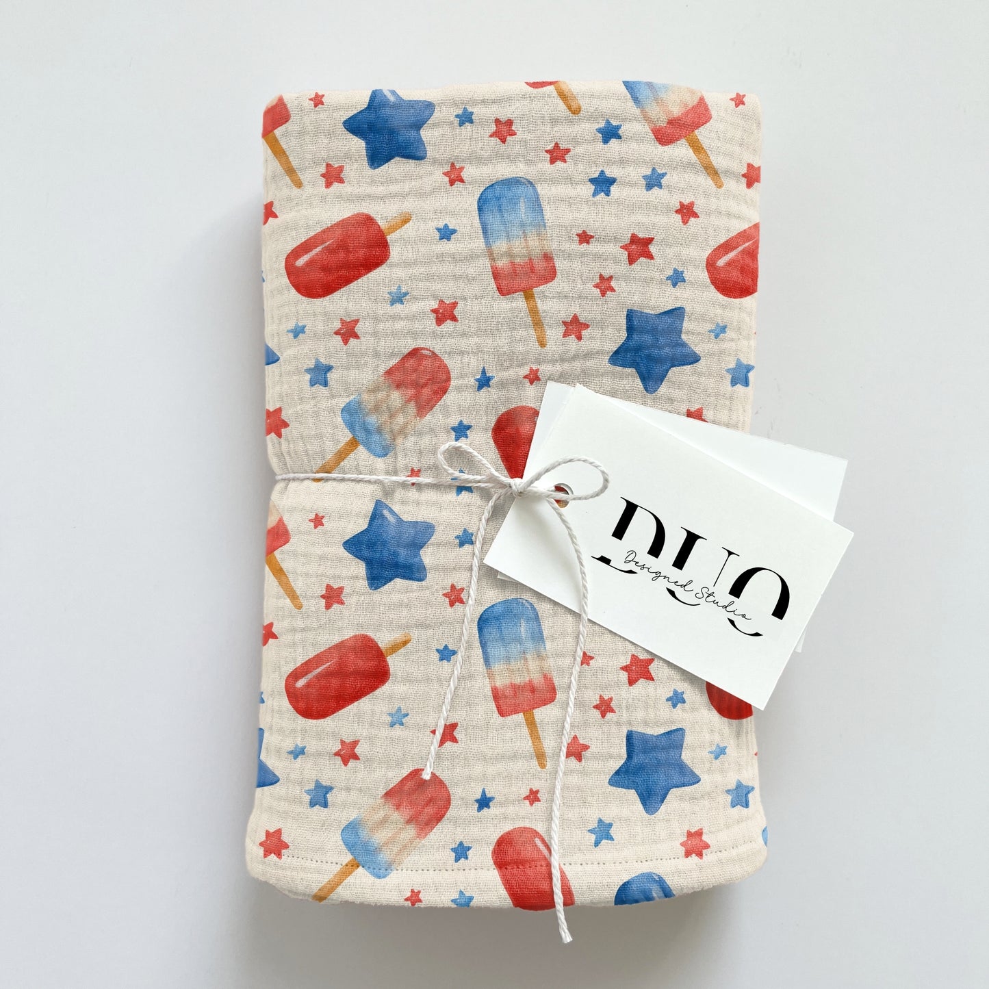 4th July Popsicles Cream Digital Seamless Pattern