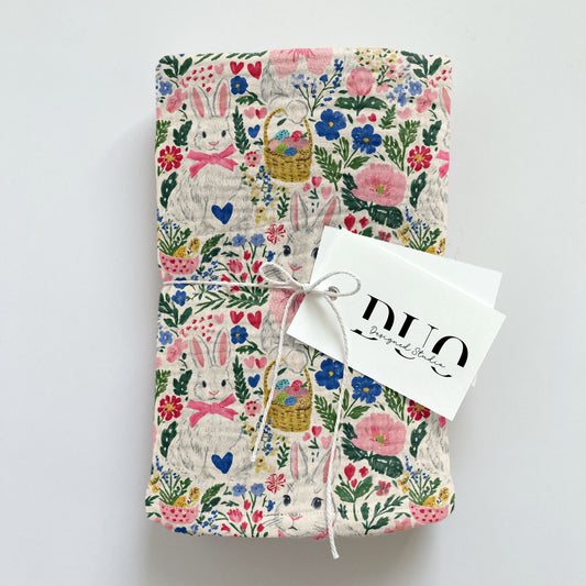 Gouache Easter Bunnies Digital Seamless Pattern