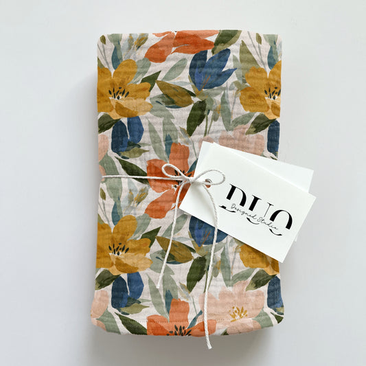 Gouache Tropical Blooms Digital Seamless Pattern