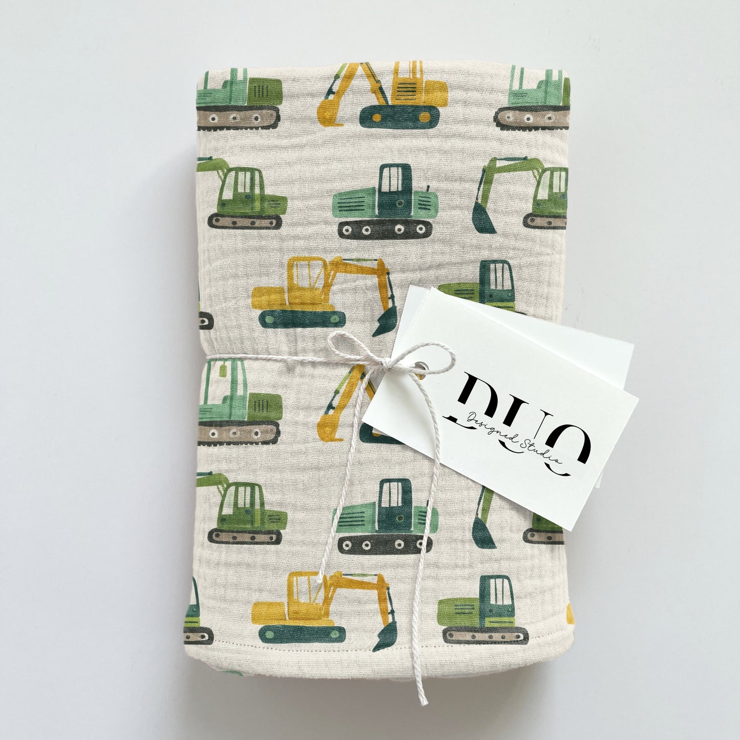 Green & Yellow Diggers Digital Seamless Pattern