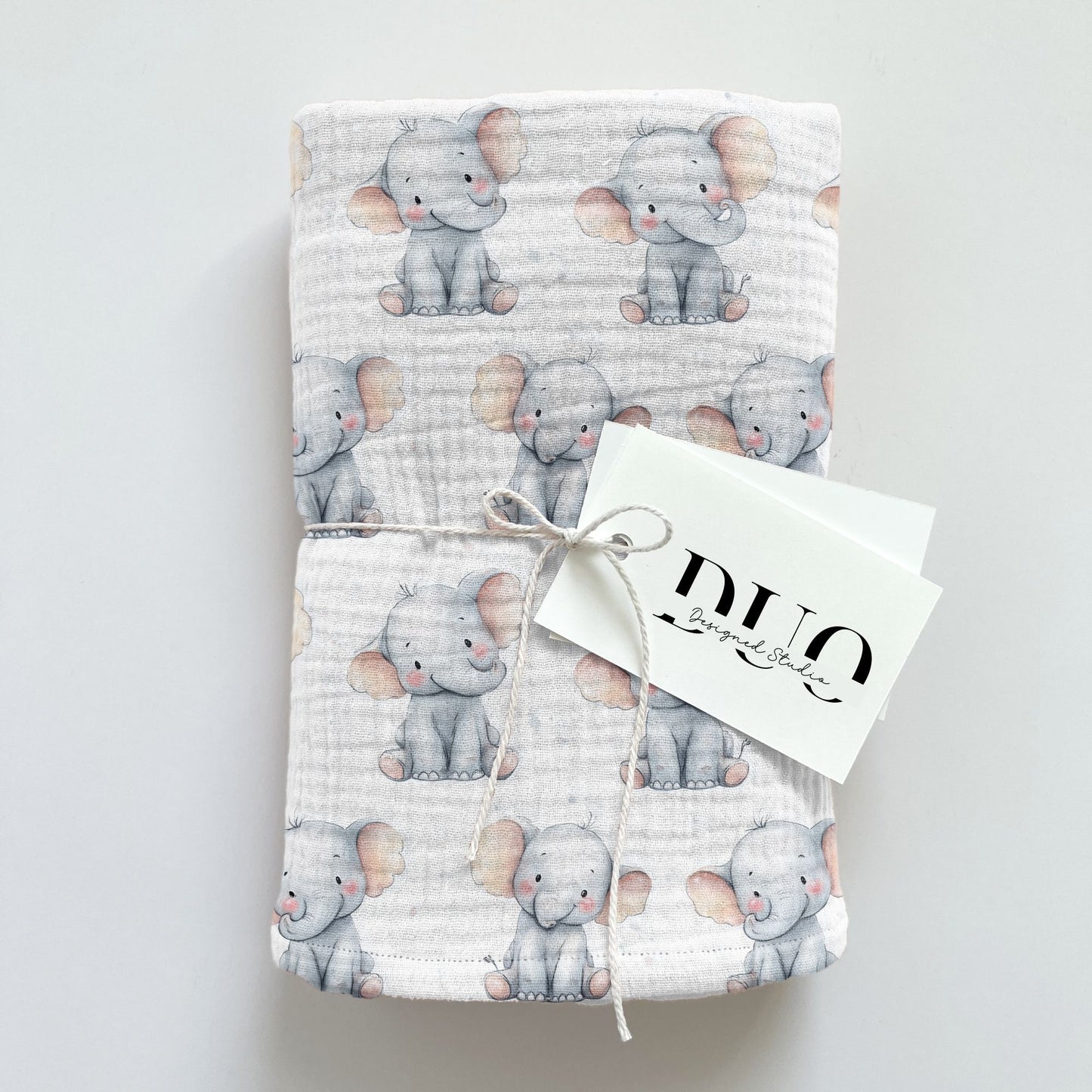 Happy Elephants Digital Seamless Pattern