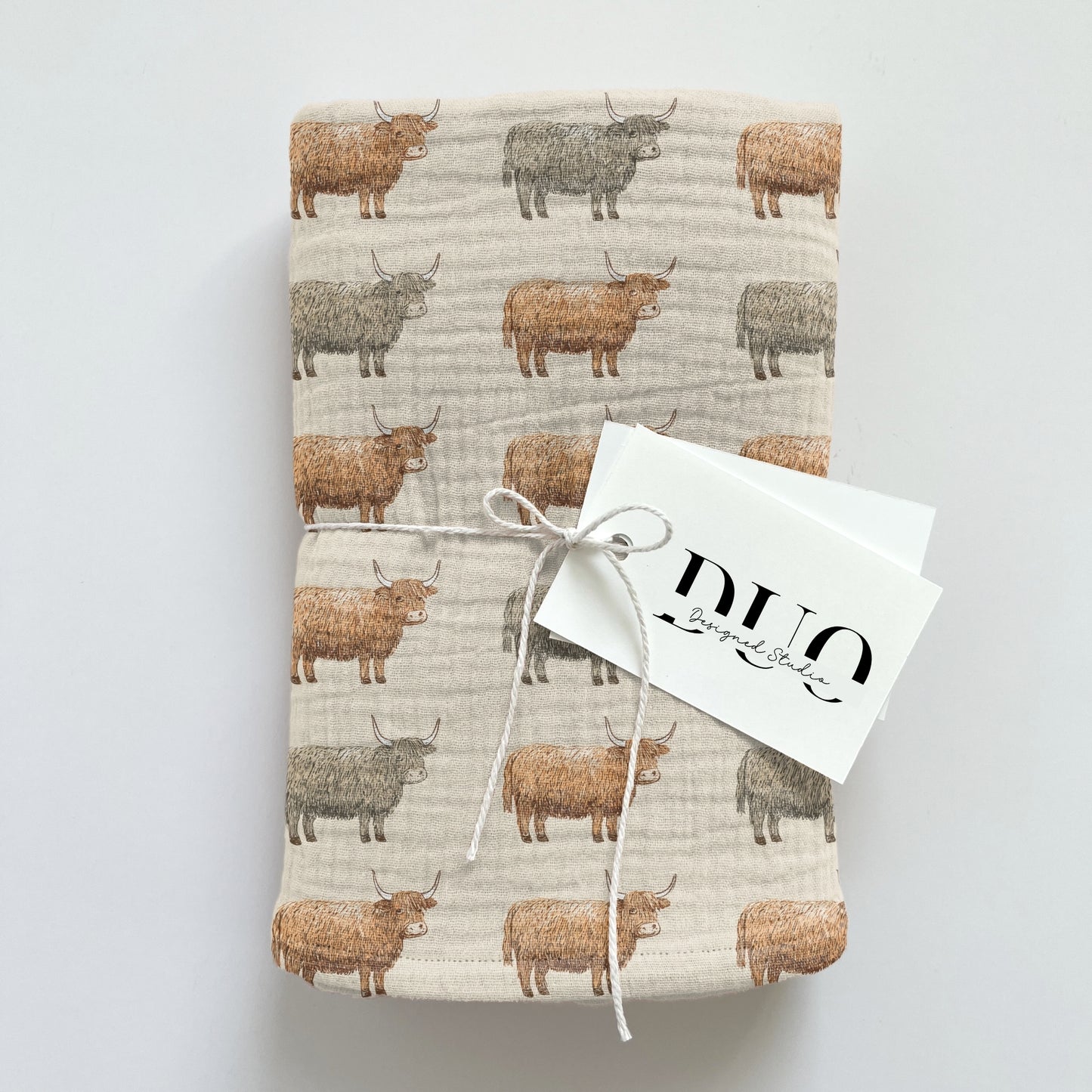 Highland Cows Digital Seamless Pattern