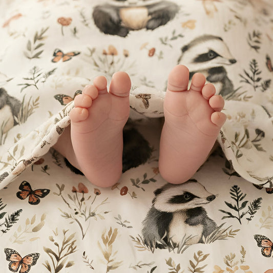 Badgers & Butterflies Digital Seamless Pattern