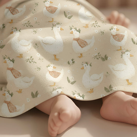 Boho Geese Digital Seamless Pattern