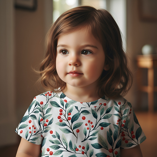 Christmas Berries Digital Seamless Pattern