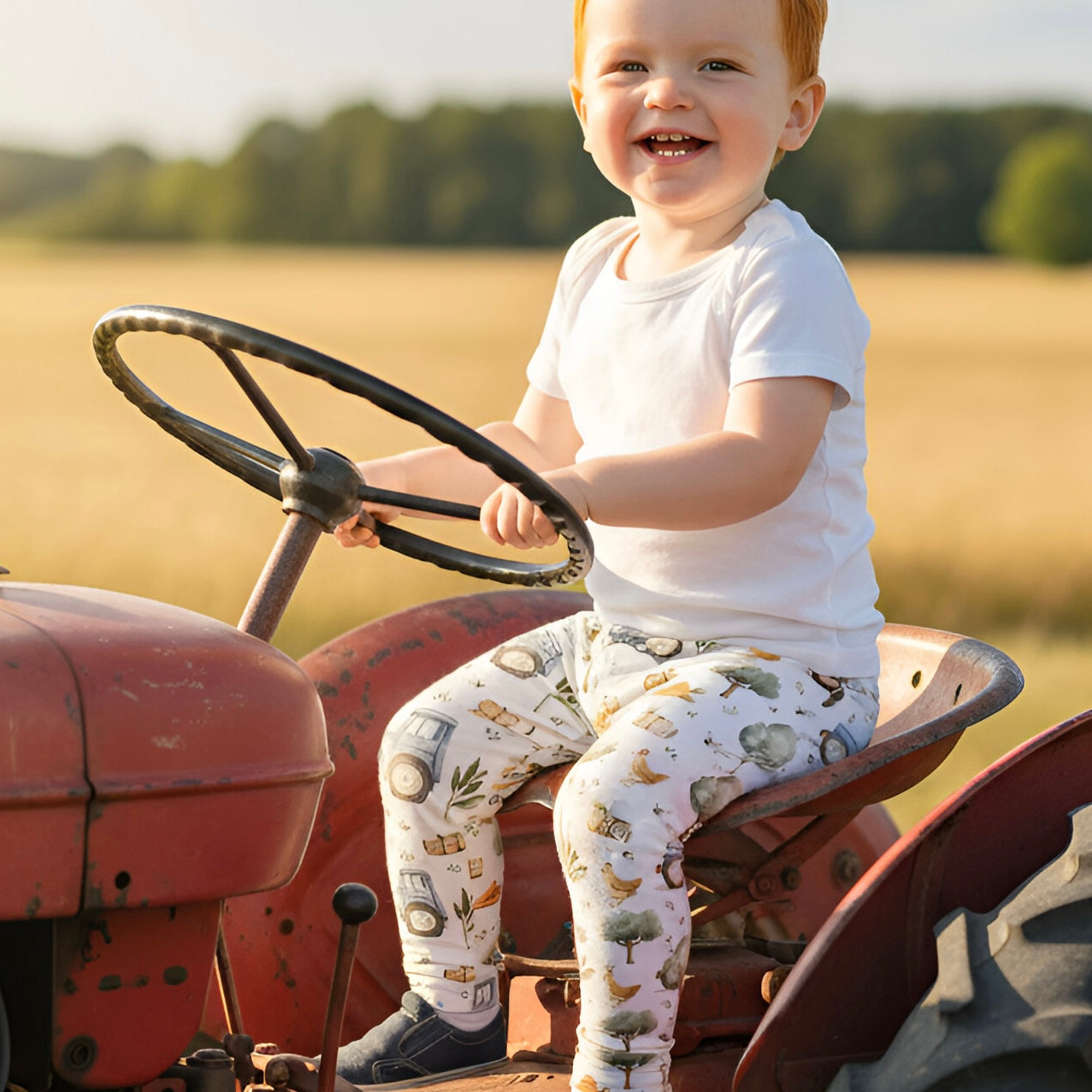 Farm Life Digital Seamless Pattern