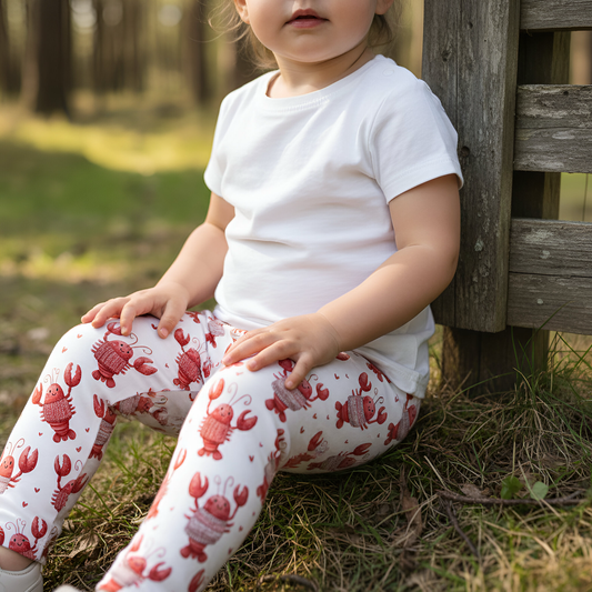 Love Heart Lobsters Digital Seamless Pattern