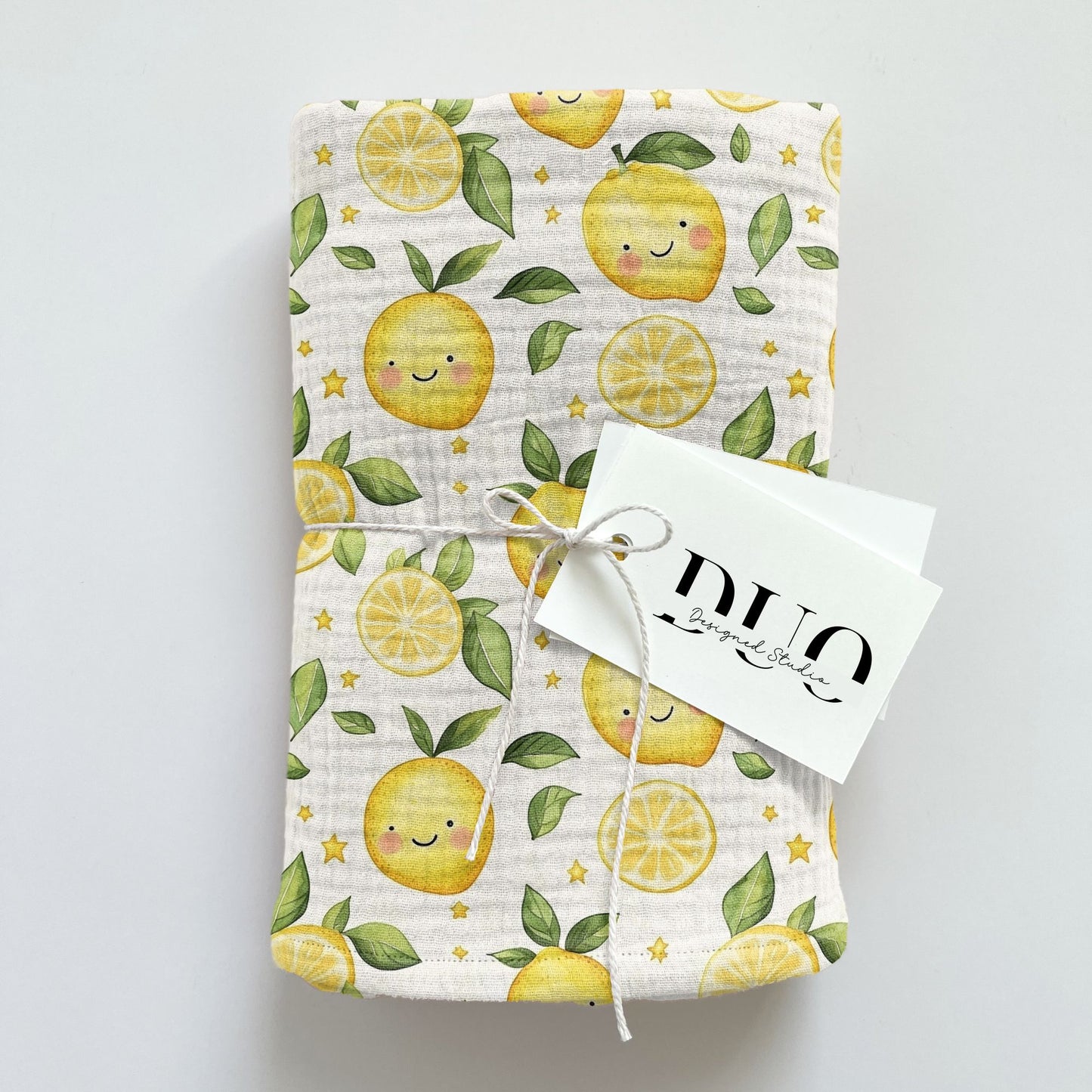 Kawaii Lemons Digital Seamless Pattern