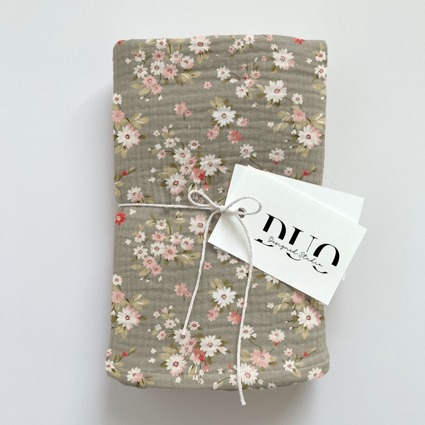 Khaki Dainty Ditsy Floral Digital Seamless Pattern