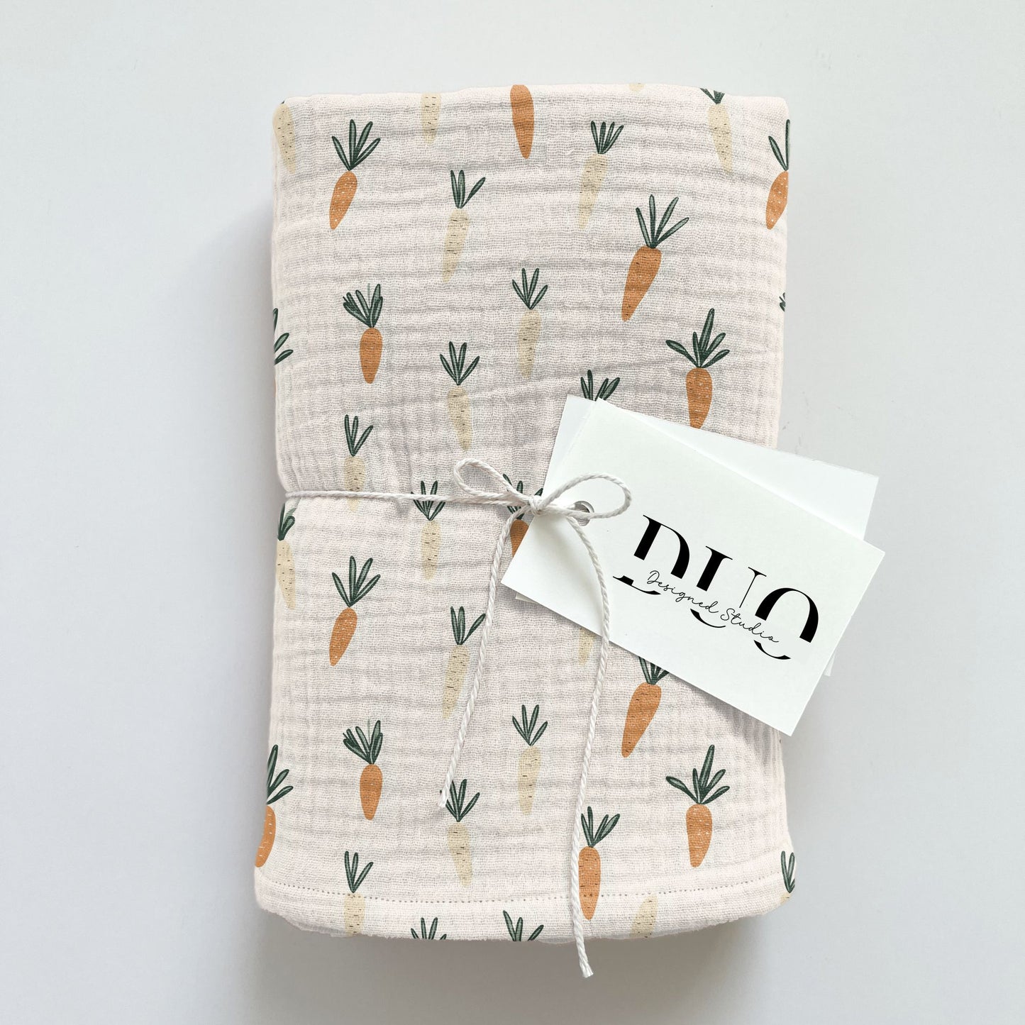 Leafy Carrots Digital Seamless Pattern