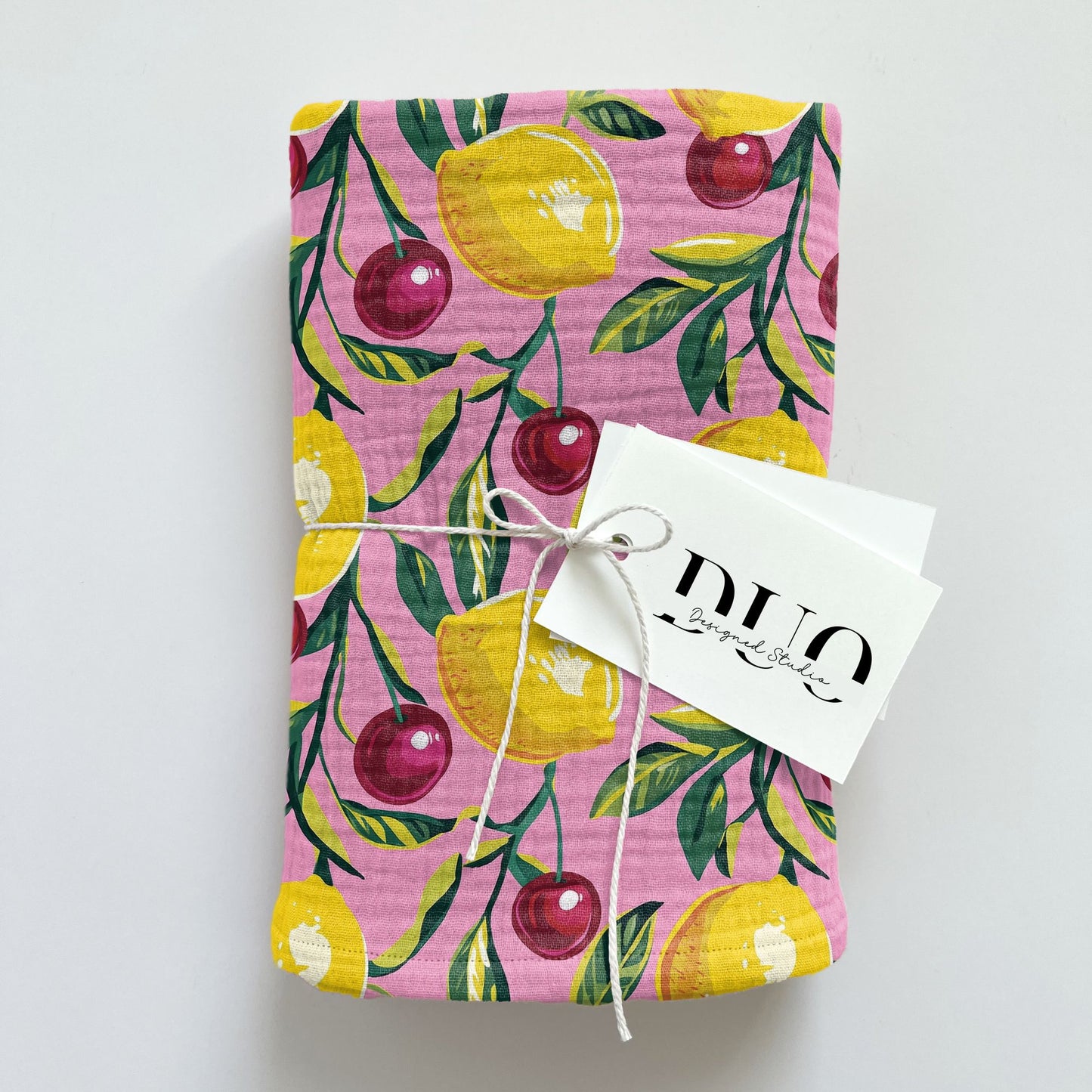 Lemons & Cherries Digital Seamless Pattern