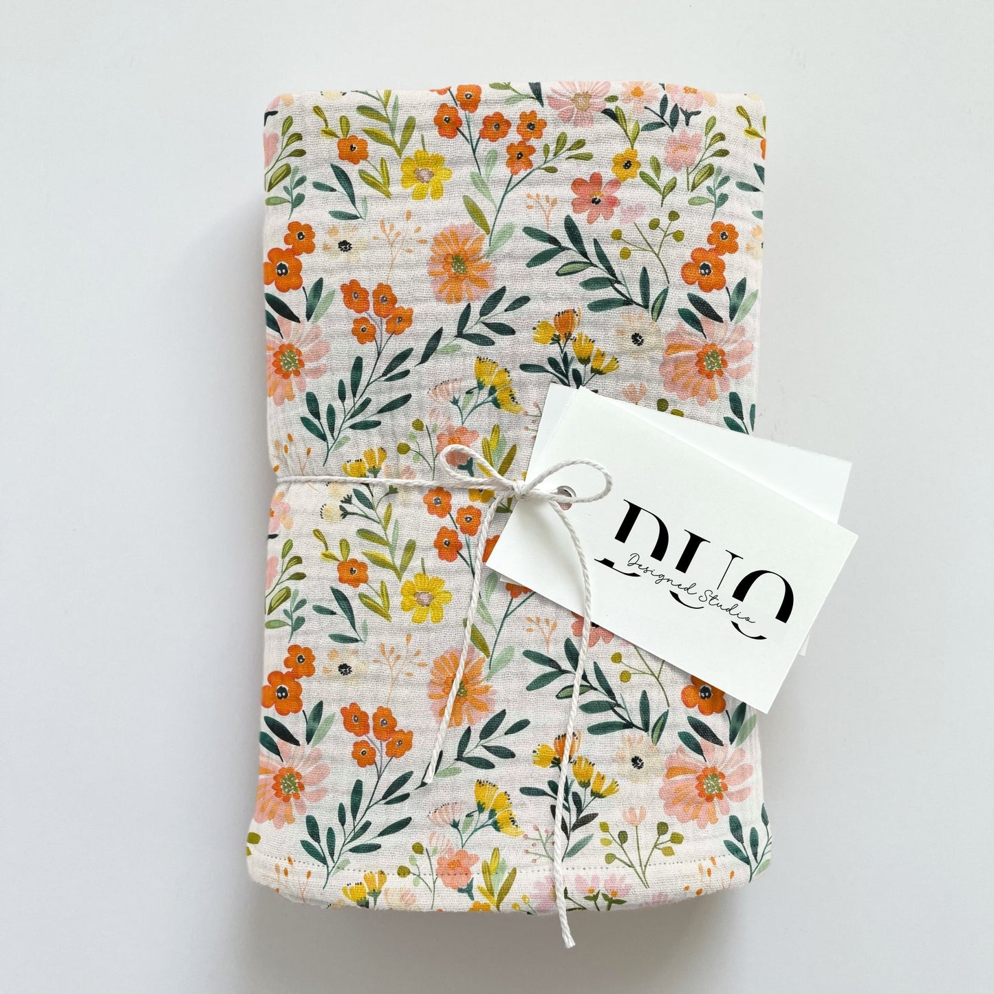 Light Peach Floral Digital Seamless Pattern