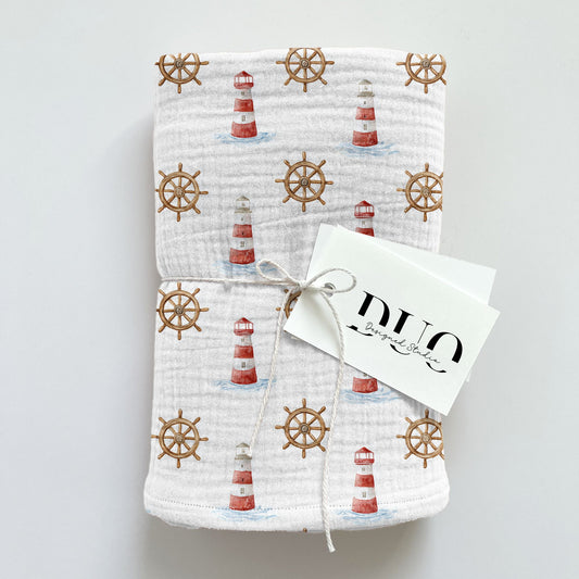 Lighthouses Digital Seamless Pattern