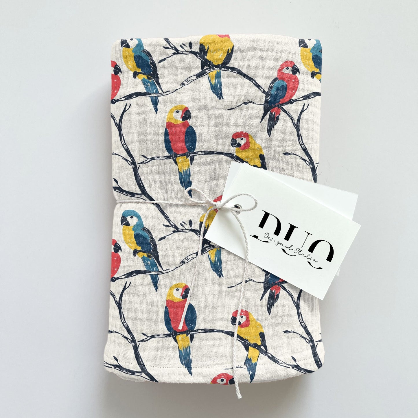 Macaw Parrots Digital Seamless Pattern