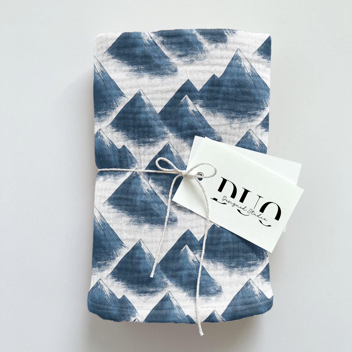 Misty Mountains Digital Seamless Pattern