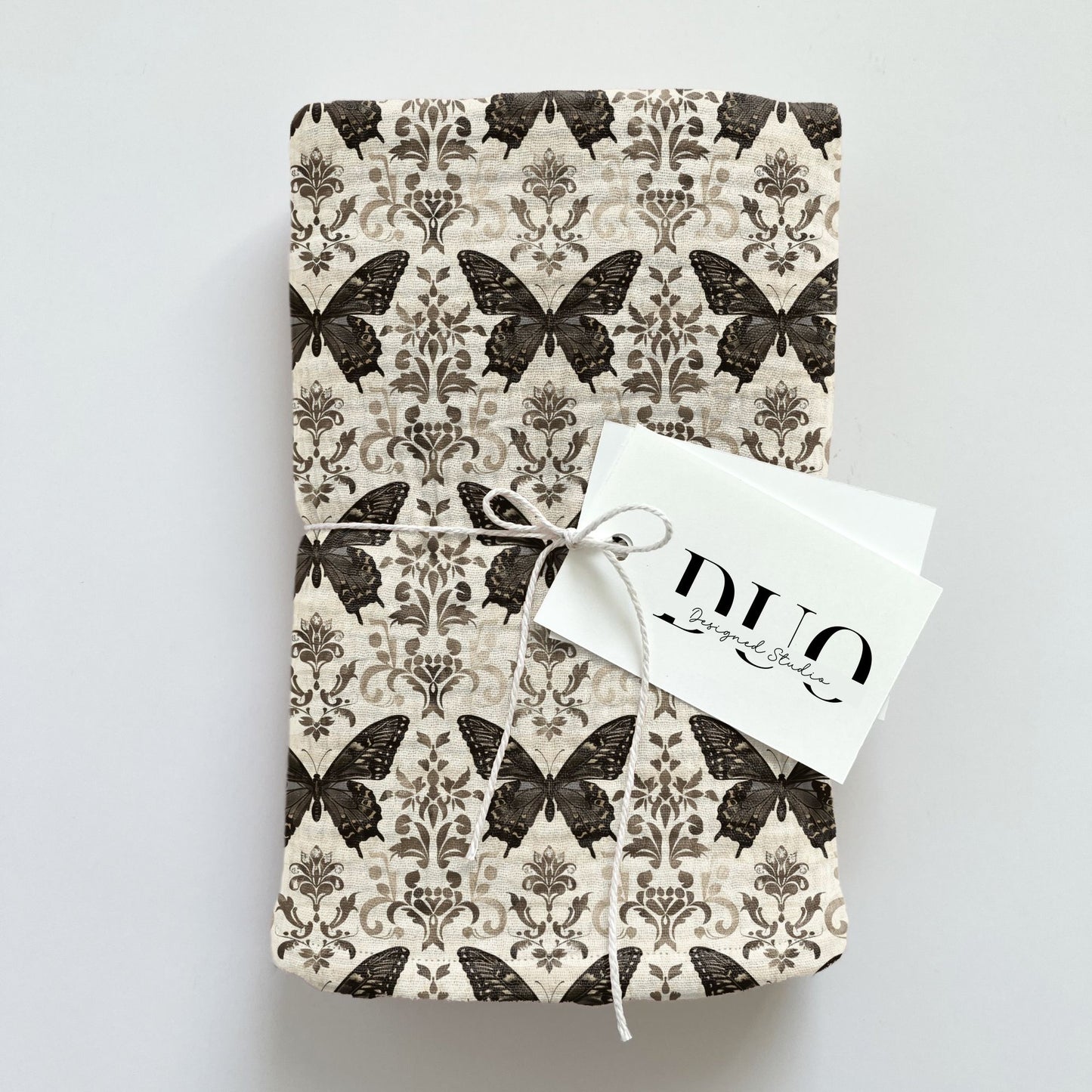 Monochrome Butterflies Digital Seamless Pattern