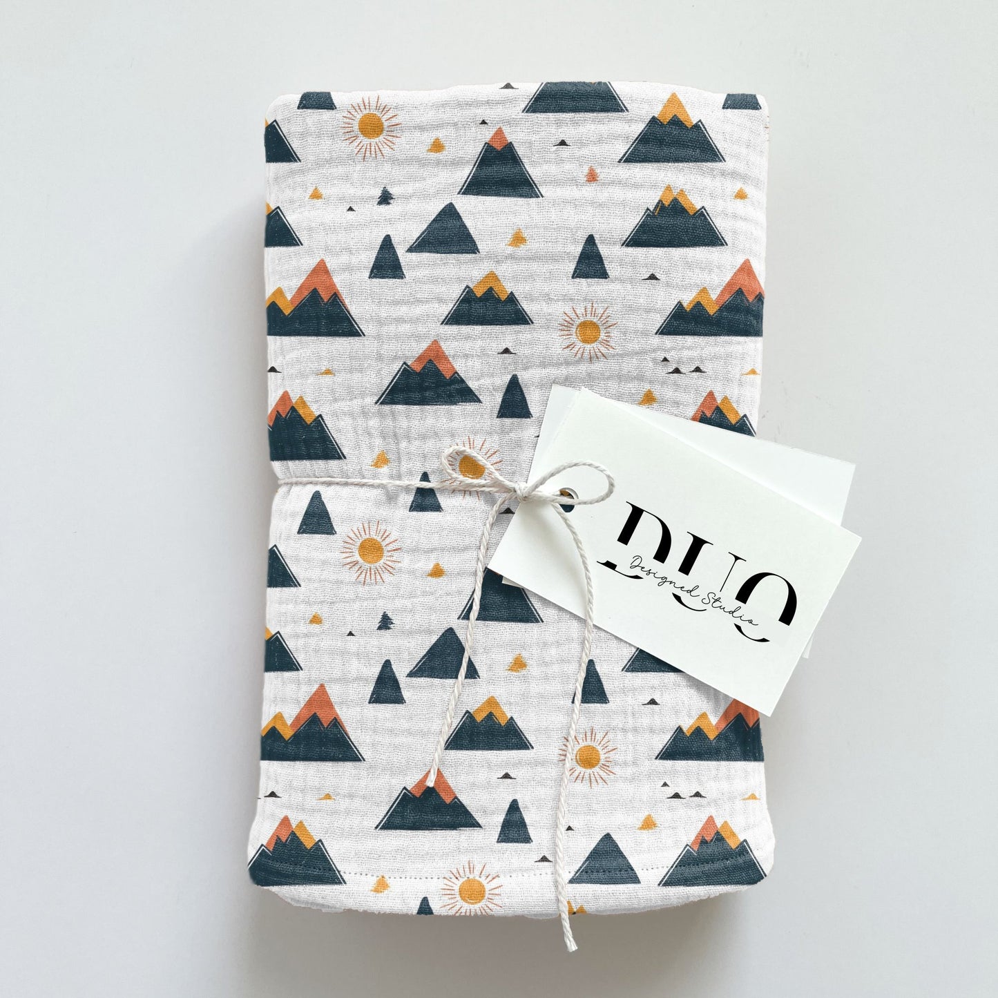 Mountain Peaks Digital Seamless Pattern
