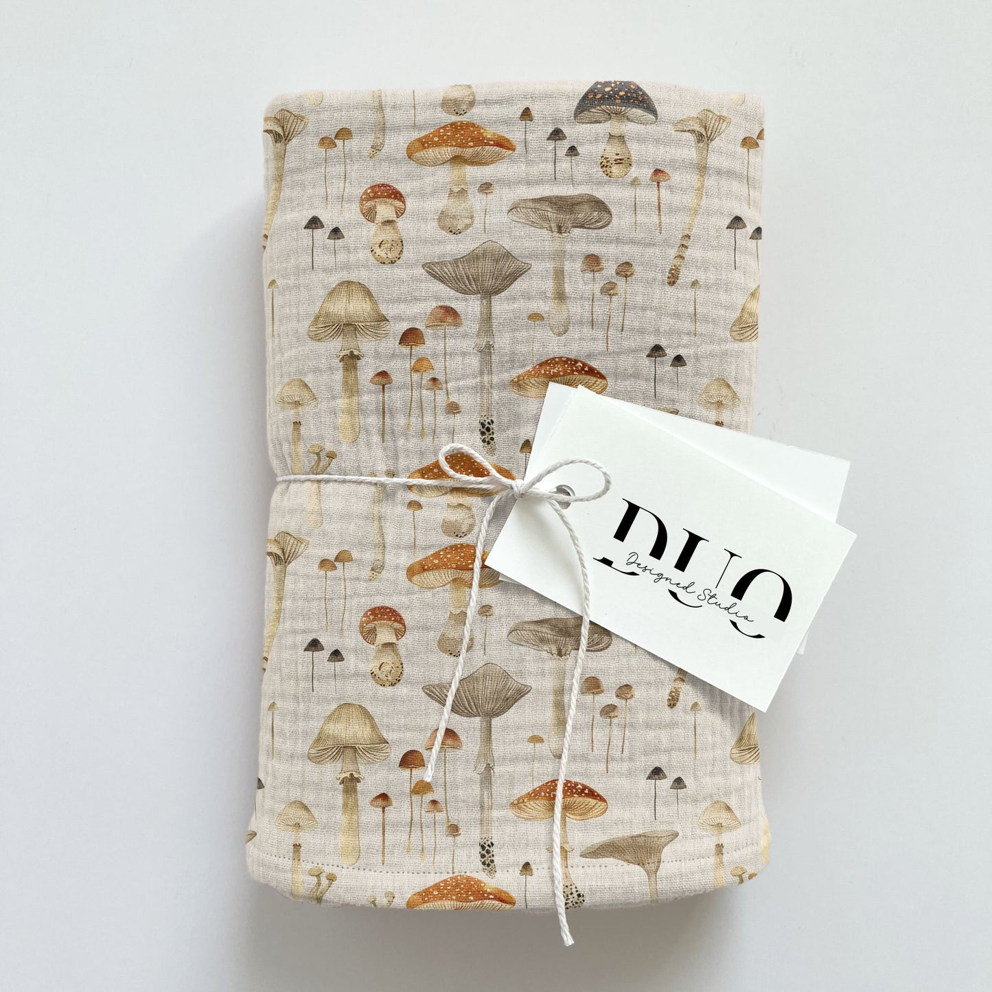 Muted Mushroom Digital Seamless Pattern