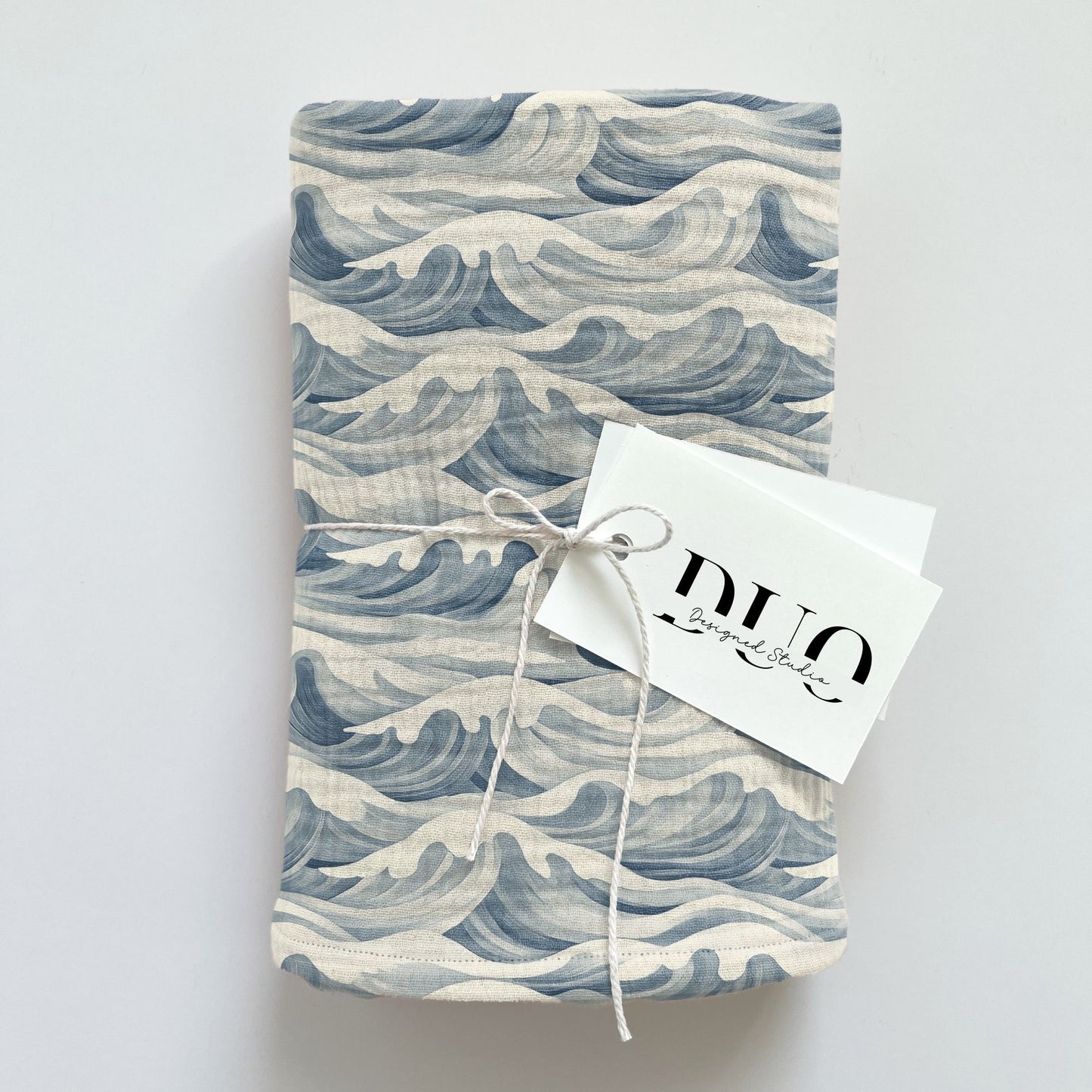 Ocean Waves Digital Seamless Pattern
