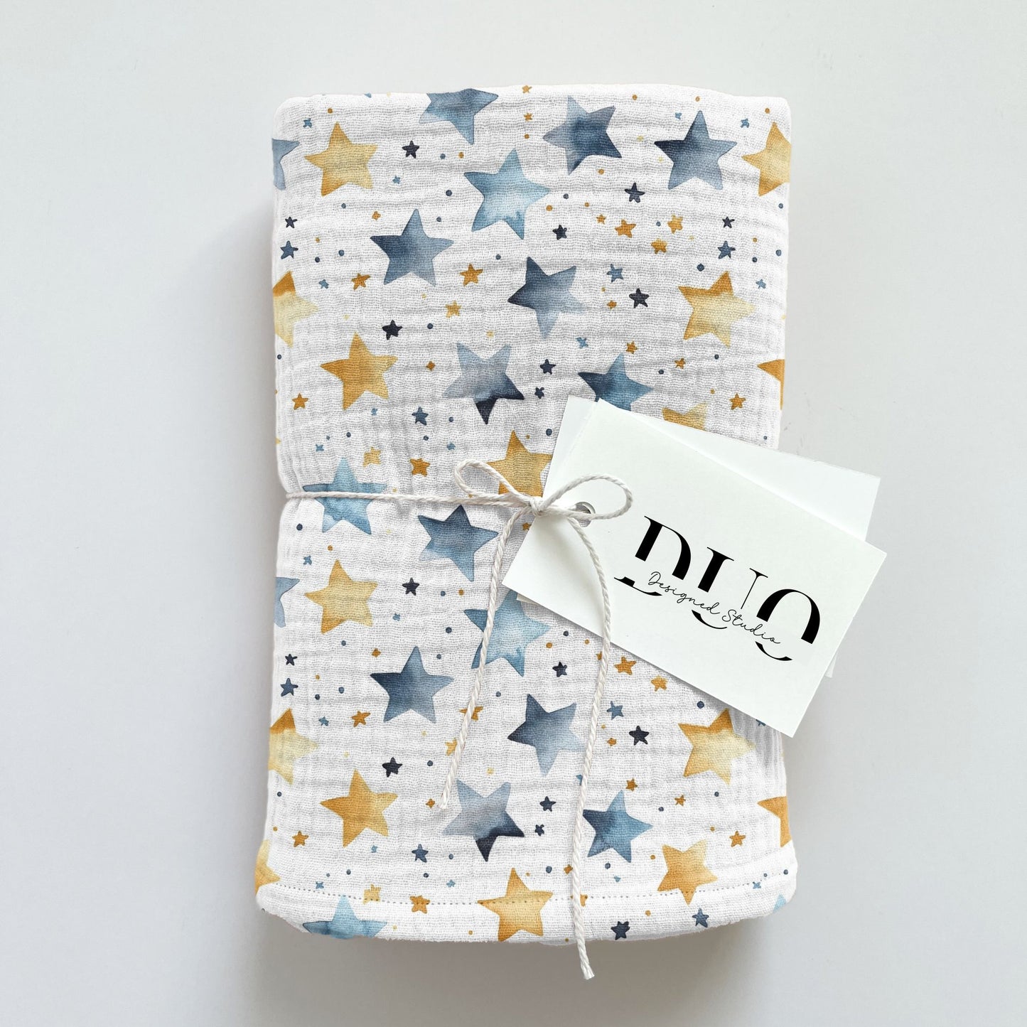 Navy & Gold Stars Digital Seamless Pattern