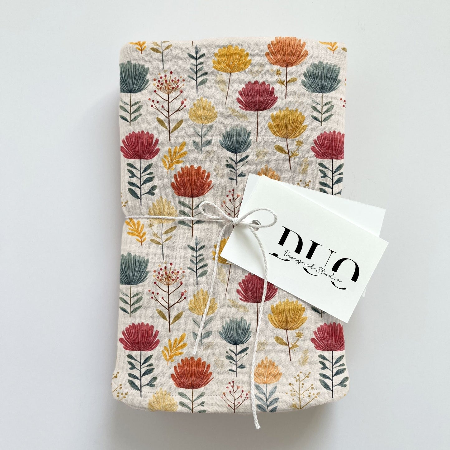 Neutral Autumn Floral Digital Seamless Pattern
