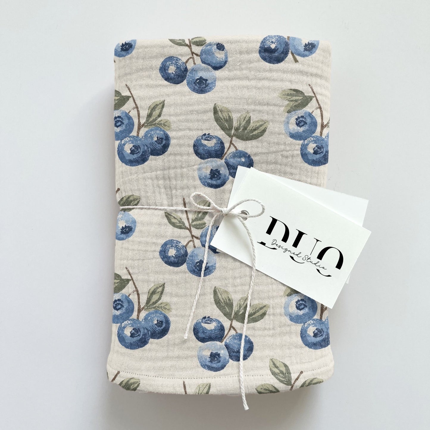 Neutral Blueberries Digital Seamless Pattern