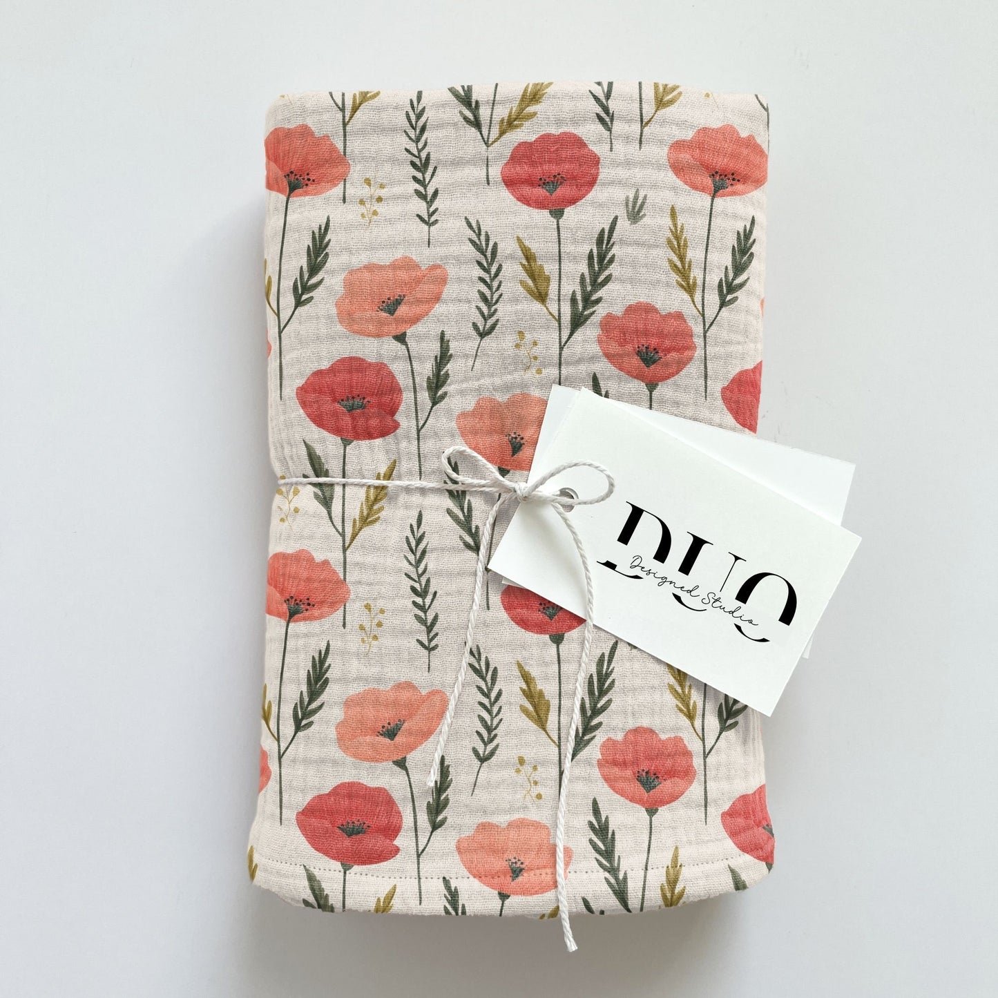 Neutral Poppy Fields Digital Seamless Pattern