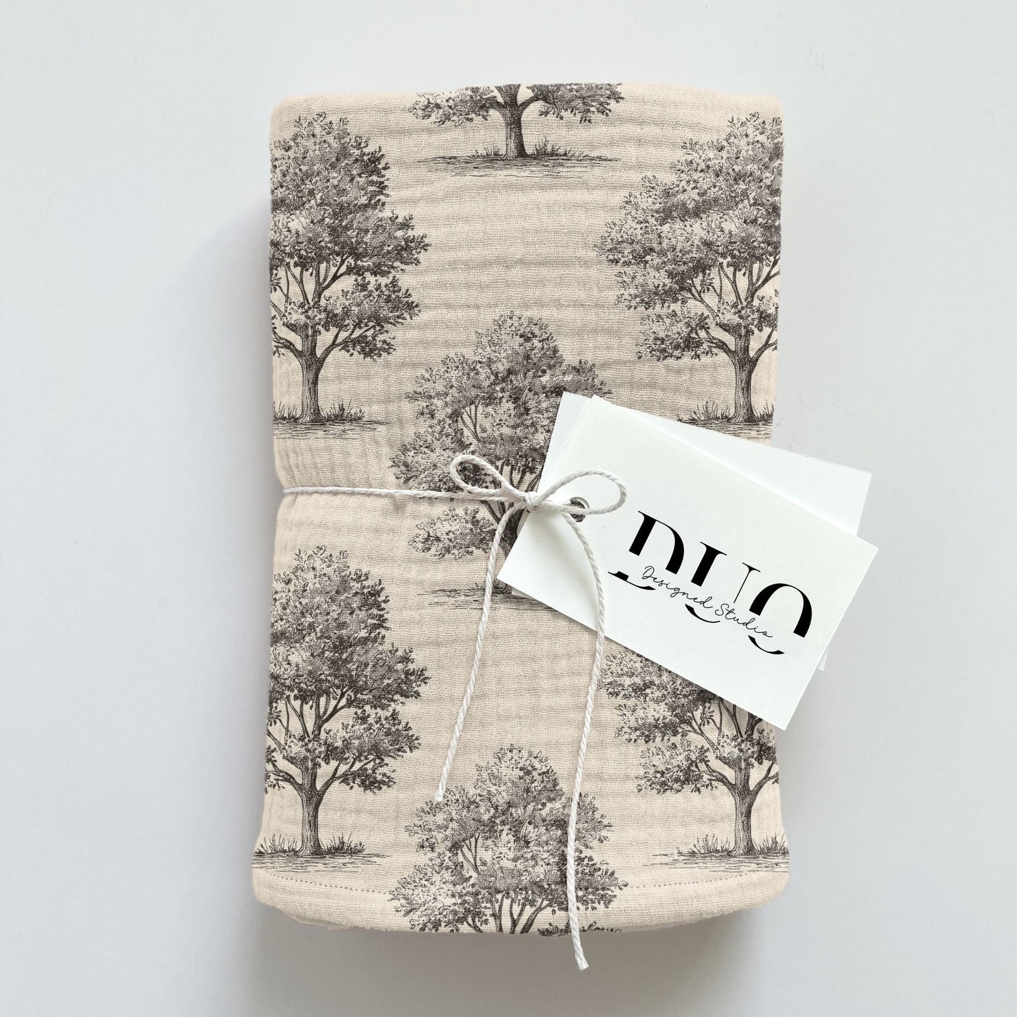 Oak Trees Digital Seamless Pattern