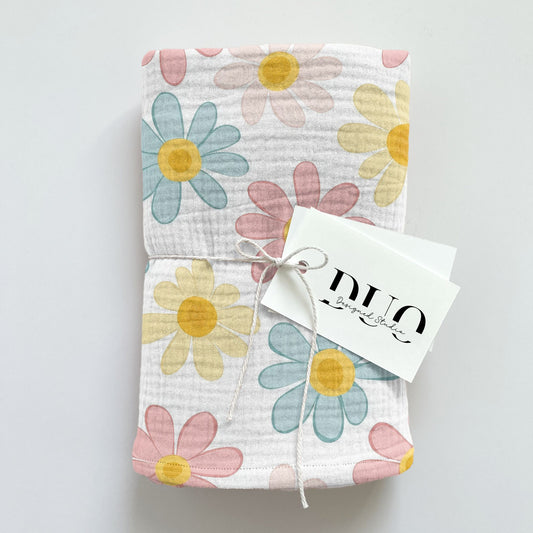 Pastel Daisies Digital Seamless Pattern
