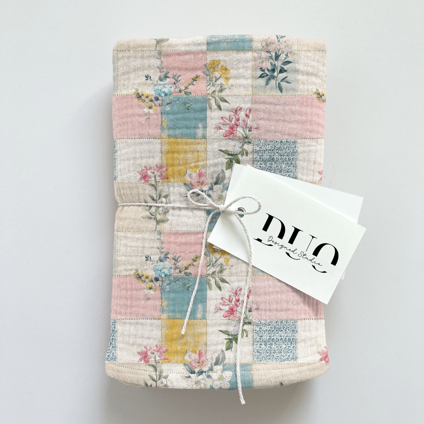 Pastel Floral Patchwork Digital Seamless Pattern