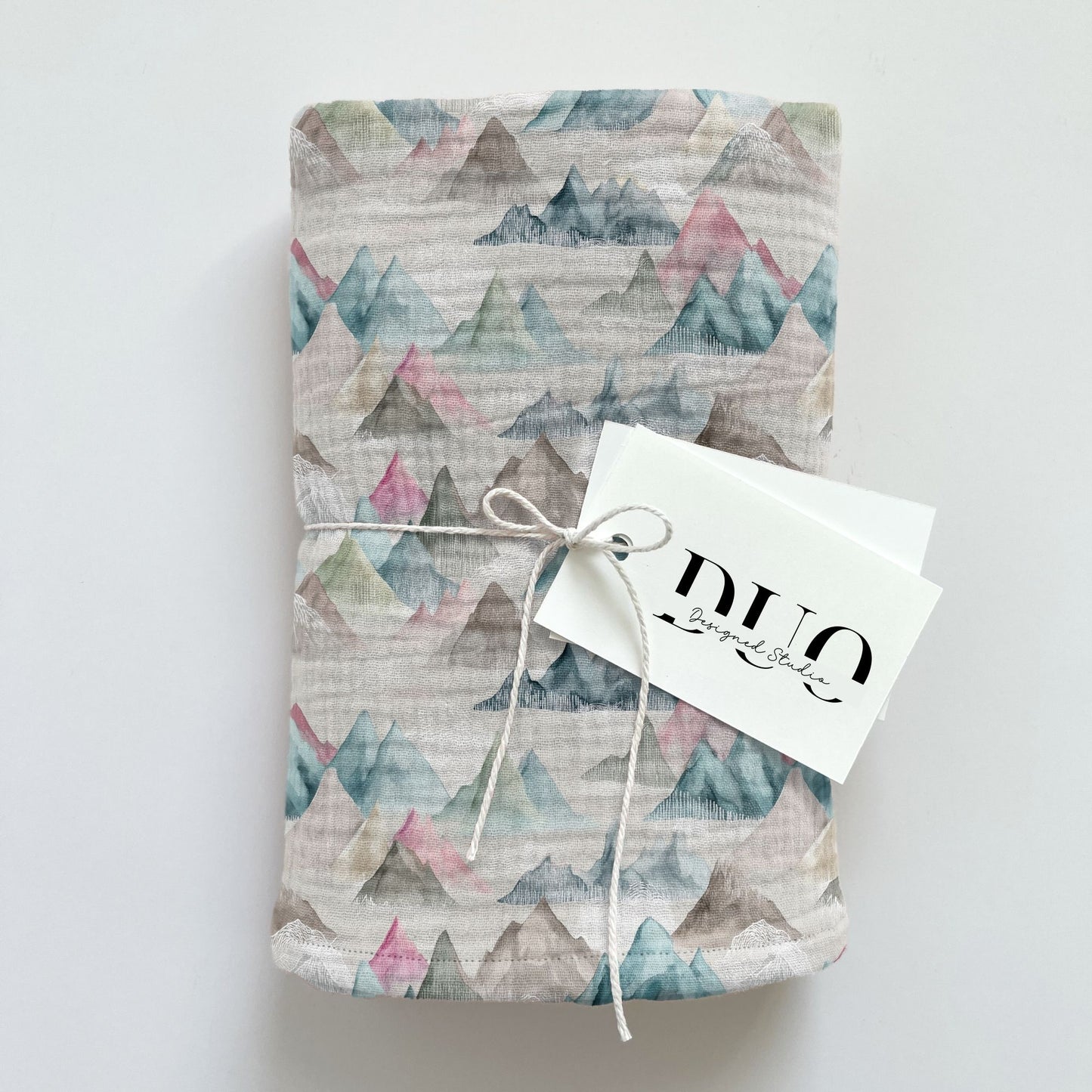 Pastel Mountains Digital Seamless Pattern