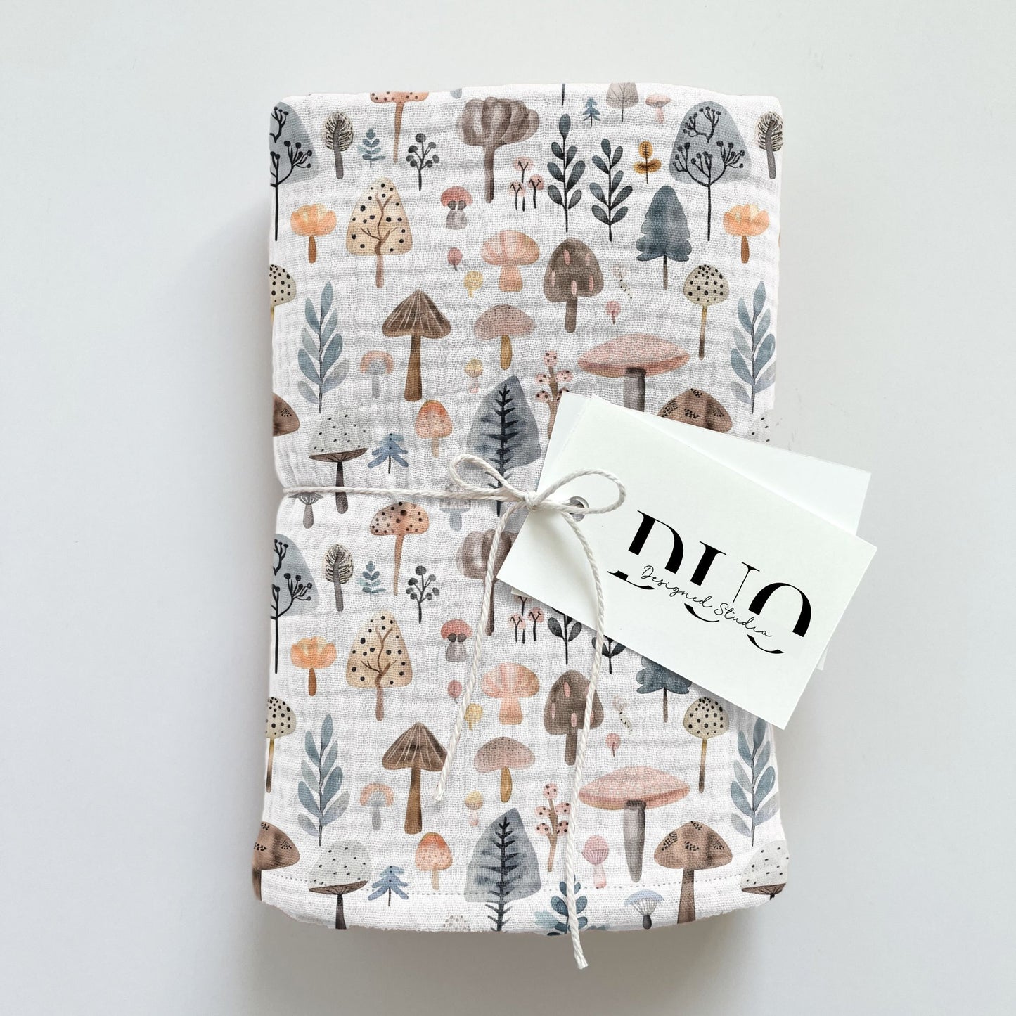 Pastel Mushrooms Digital Seamless Pattern