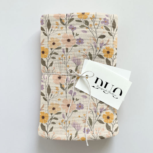 Pastel Floral Field Digital Seamless Pattern