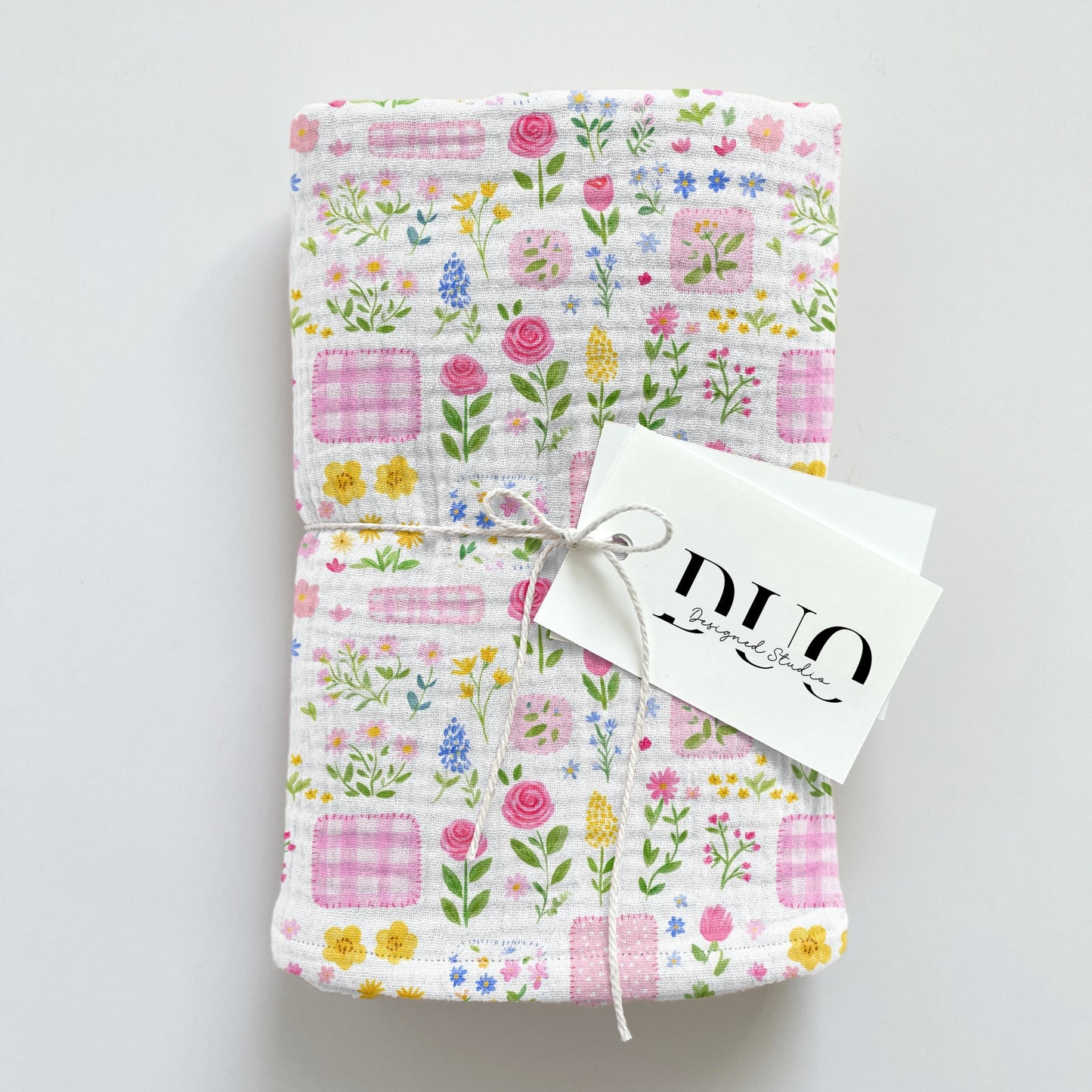 Pink Floral Patches Digital Seamless Pattern