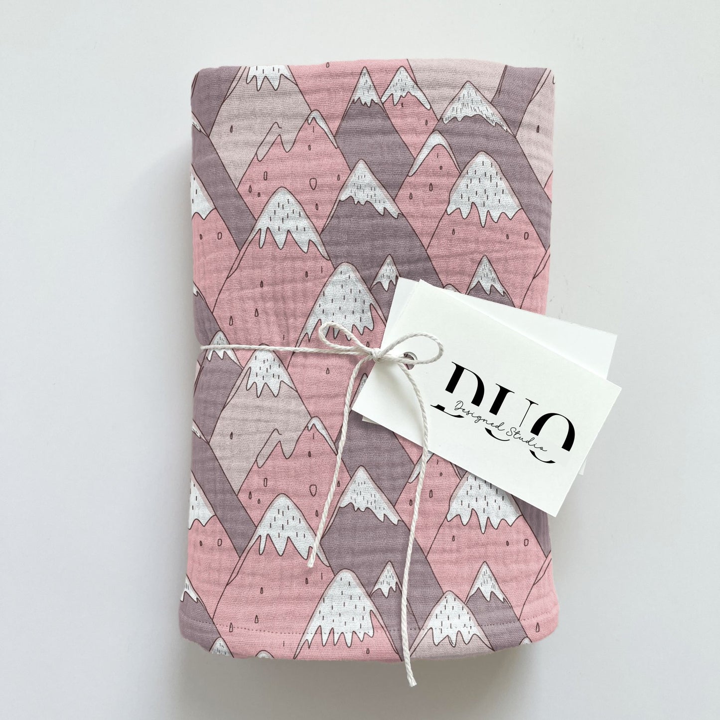 Pink Mountains Digital Seamless Pattern