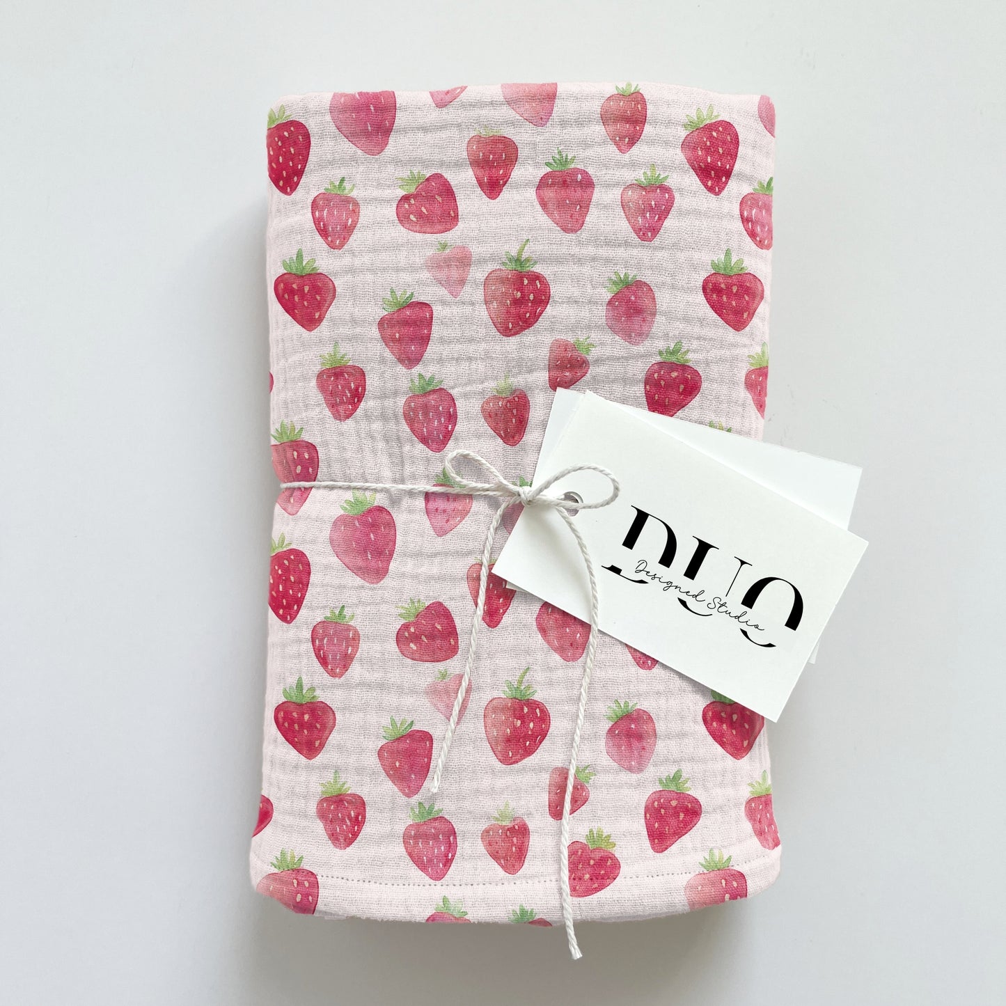 Pink Strawberries Digital Seamless Pattern