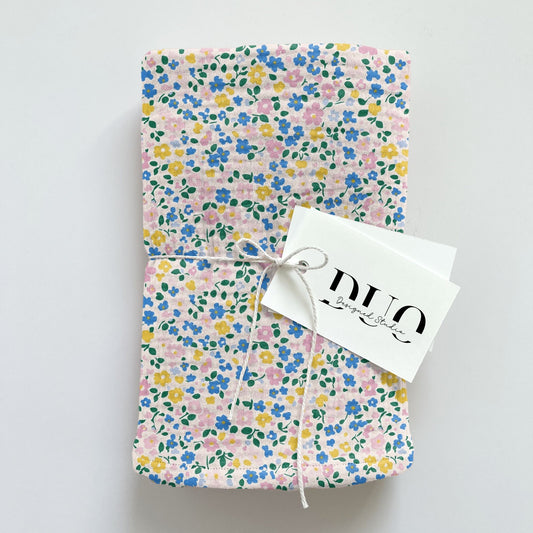 Pink & Blue Ditsy Floral Digital Seamless Pattern