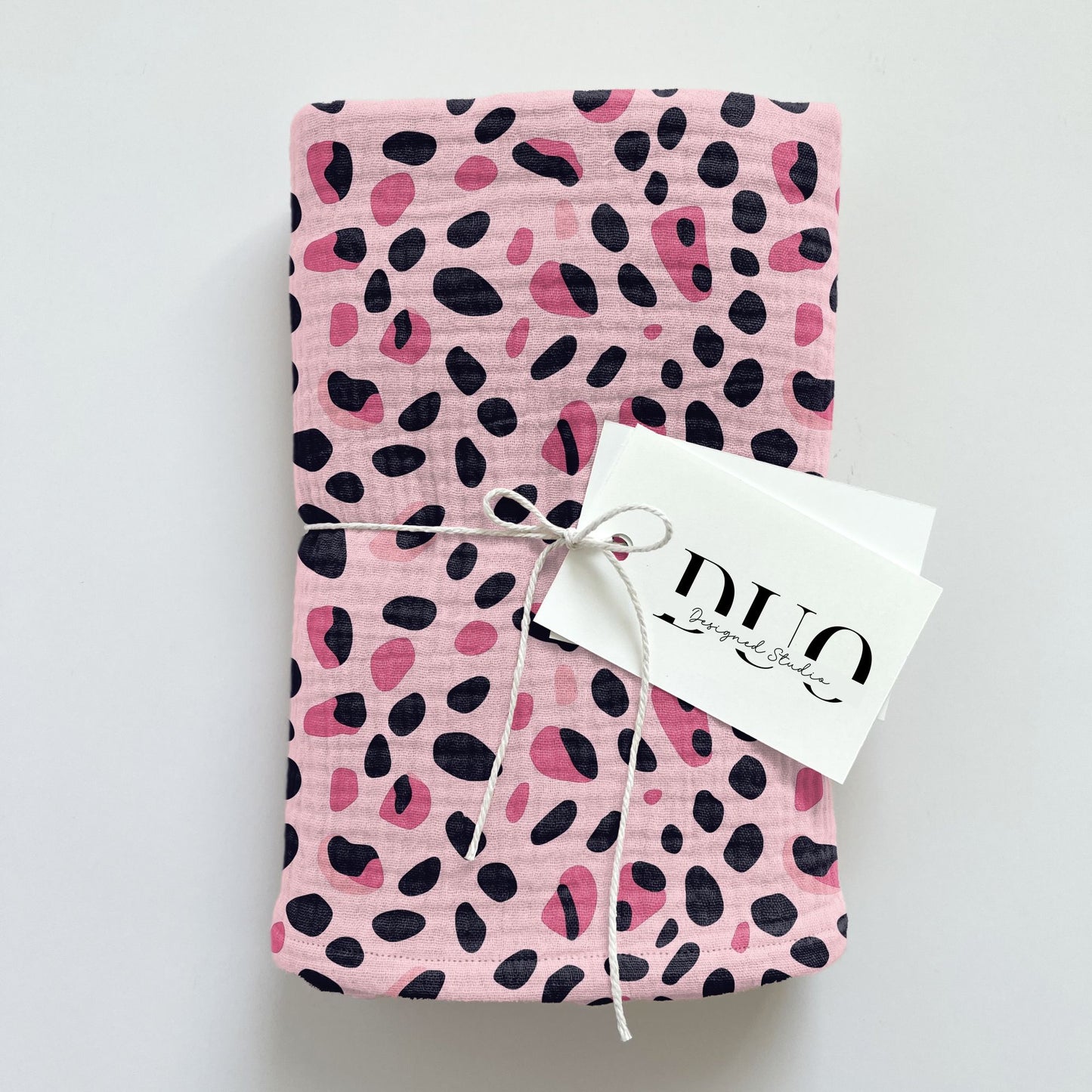 Pink & Black Spots Digital Seamless Pattern