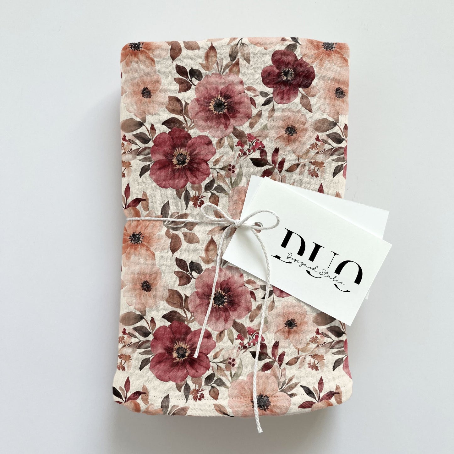 Plum Floral Digital Seamless Pattern