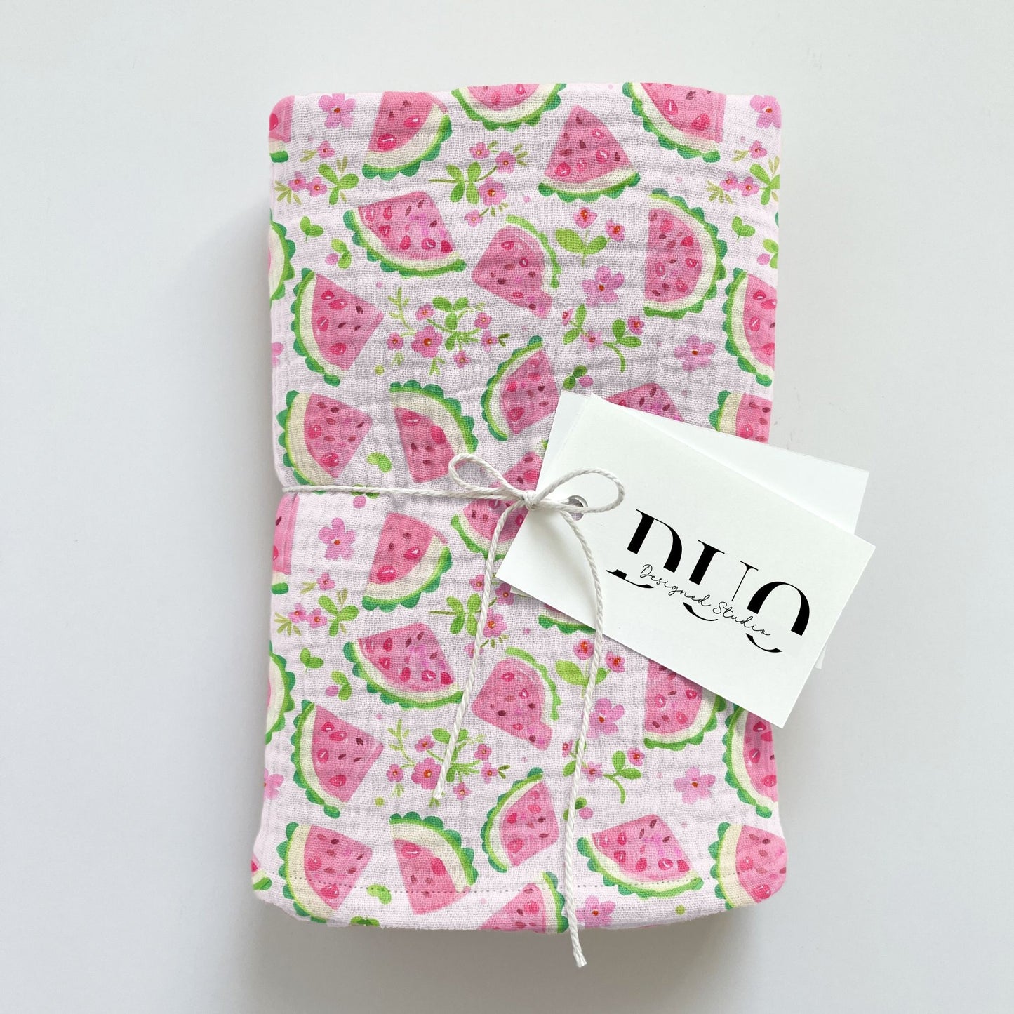 Preppy Pink Watermelon Digital Seamless Pattern