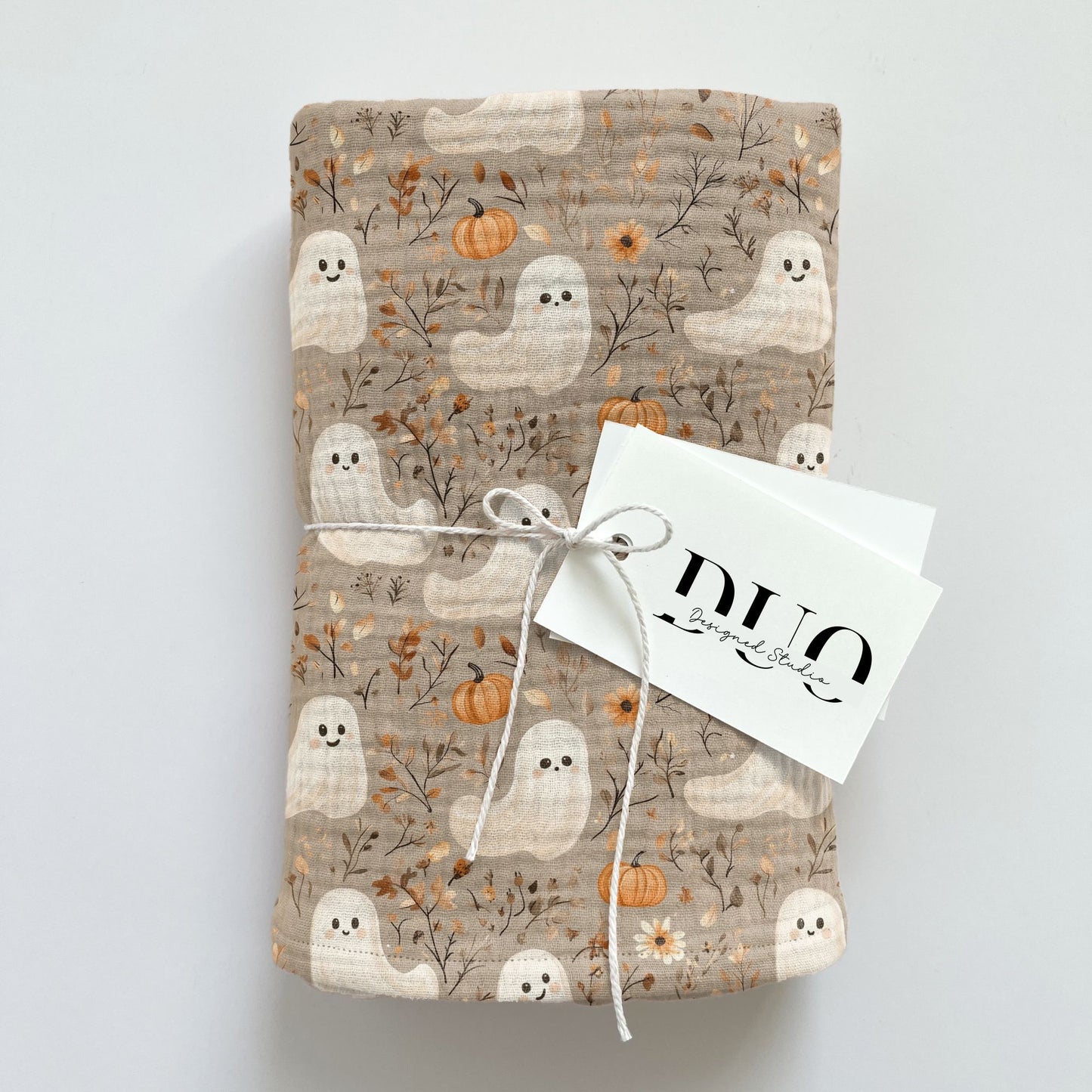 Cute Ghosts Digital Seamless Pattern