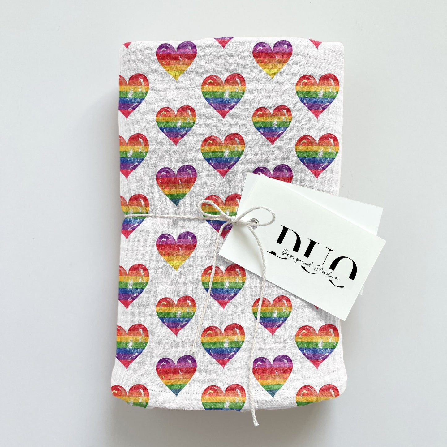 Pride Hearts Digital Seamless Pattern