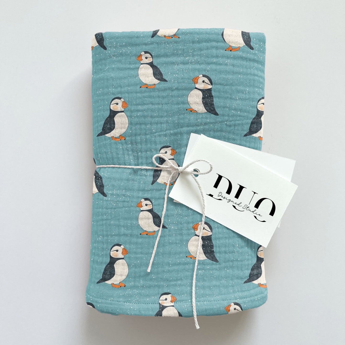 Puffins Digital Seamless Pattern