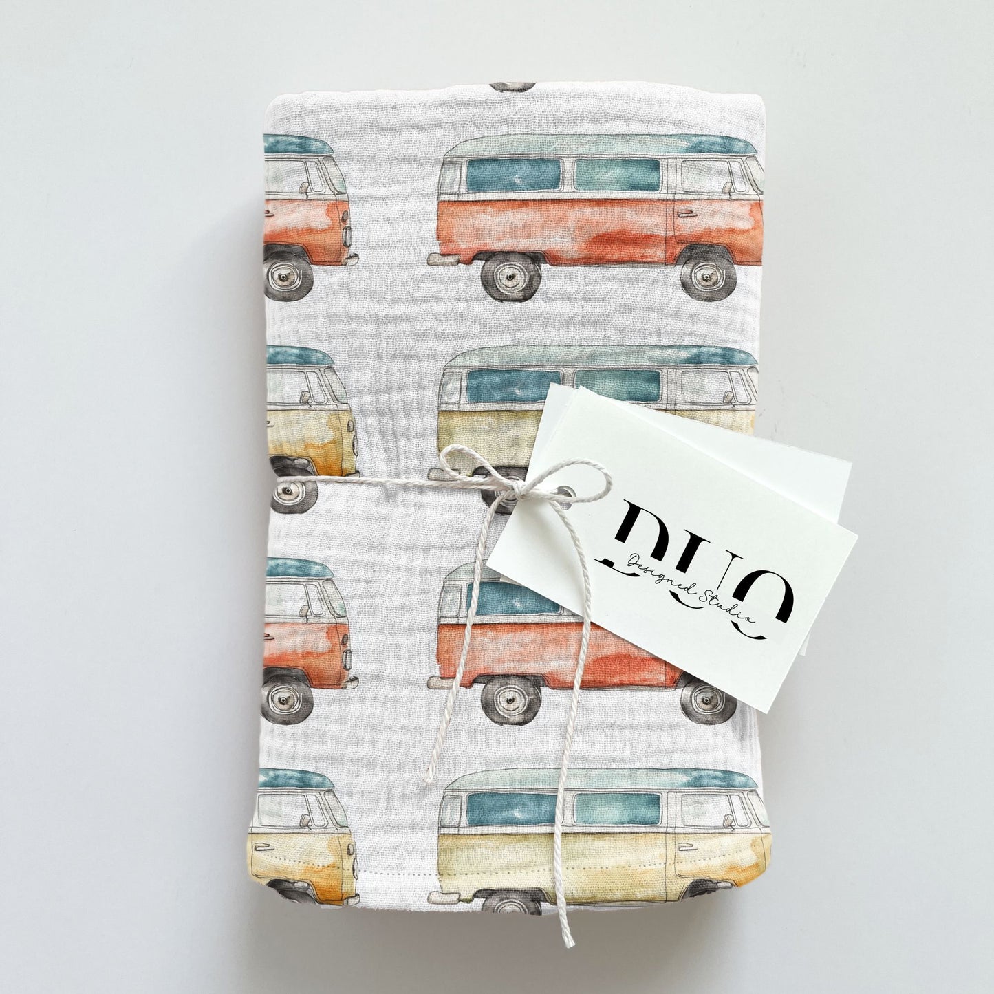 Red & Yellow Campers Digital Seamless Pattern