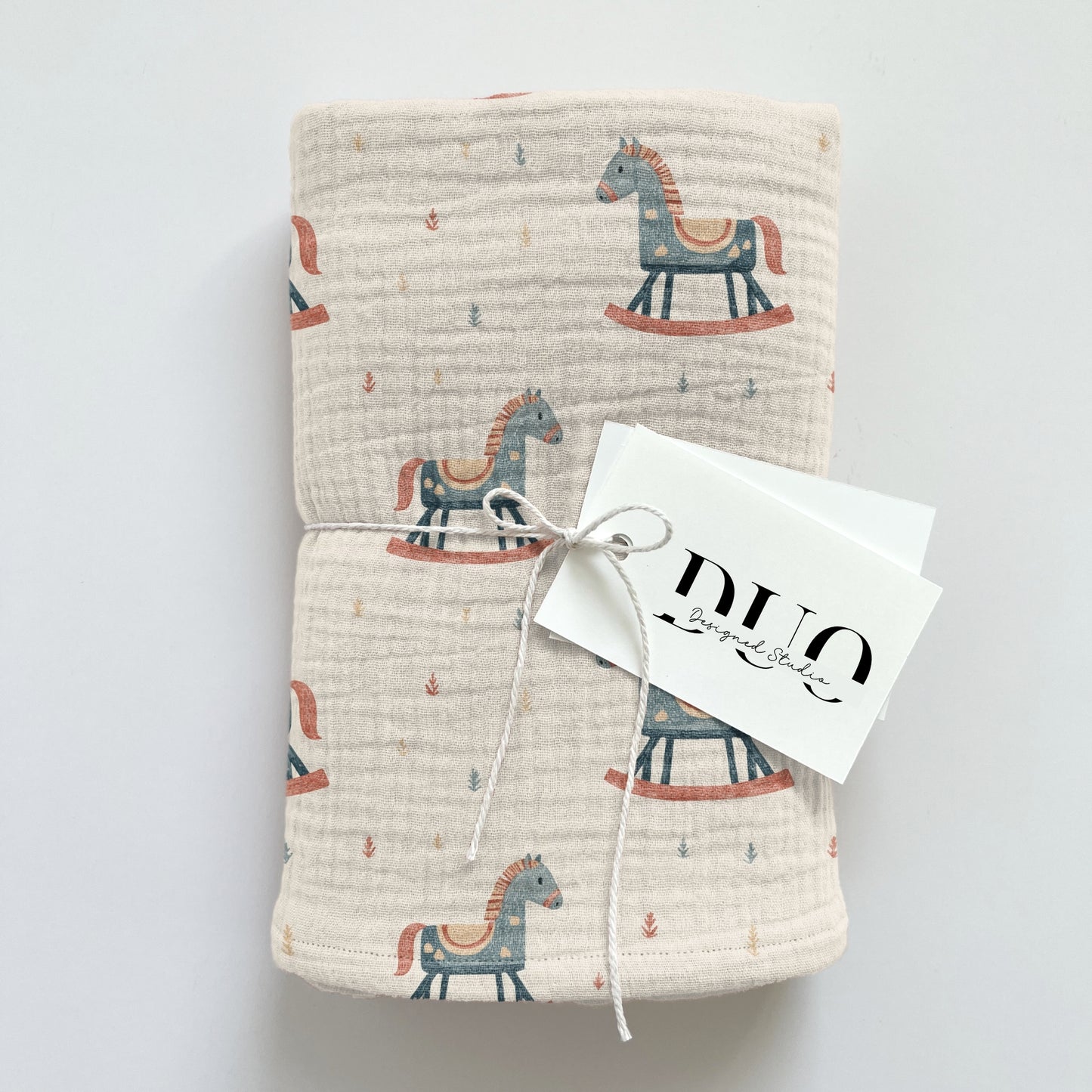 Rocking Horses Digital Seamless Pattern