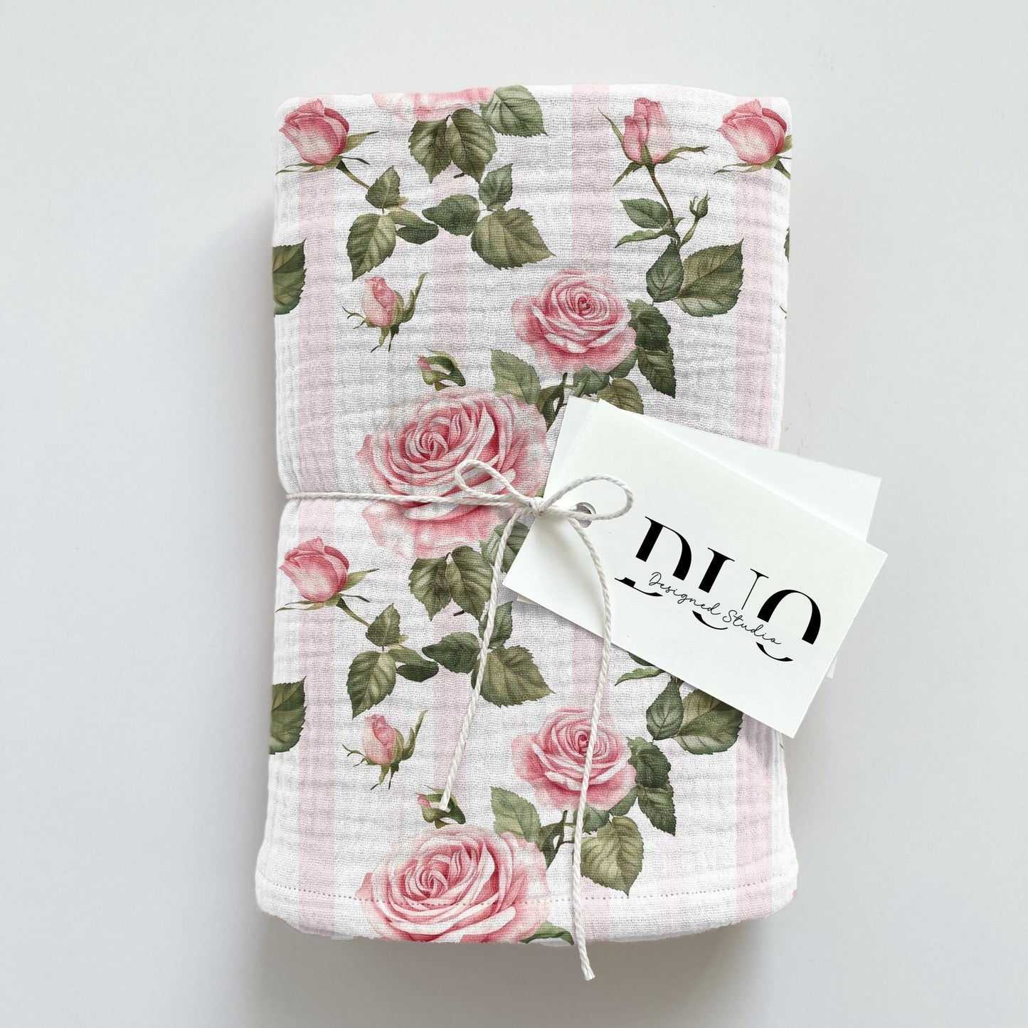 Roses & Stripes Digital Seamless Pattern
