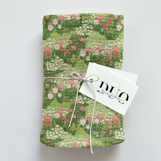 Rosey Garden Beds Digital Seamless Pattern