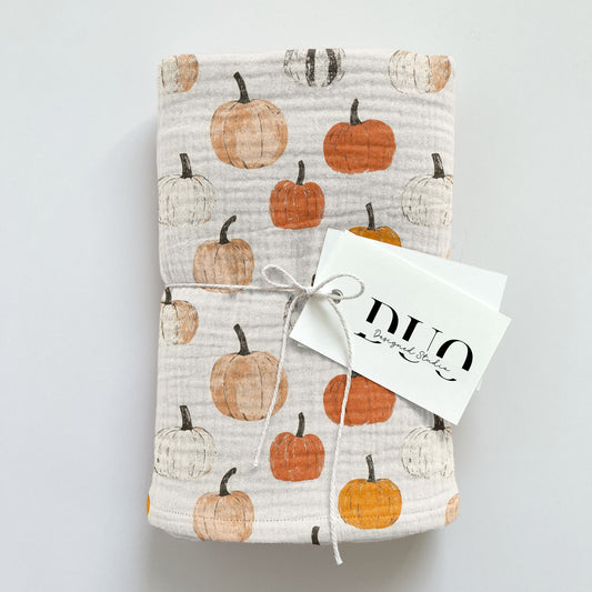 Rustic Pumpkins Digital Seamless Pattern