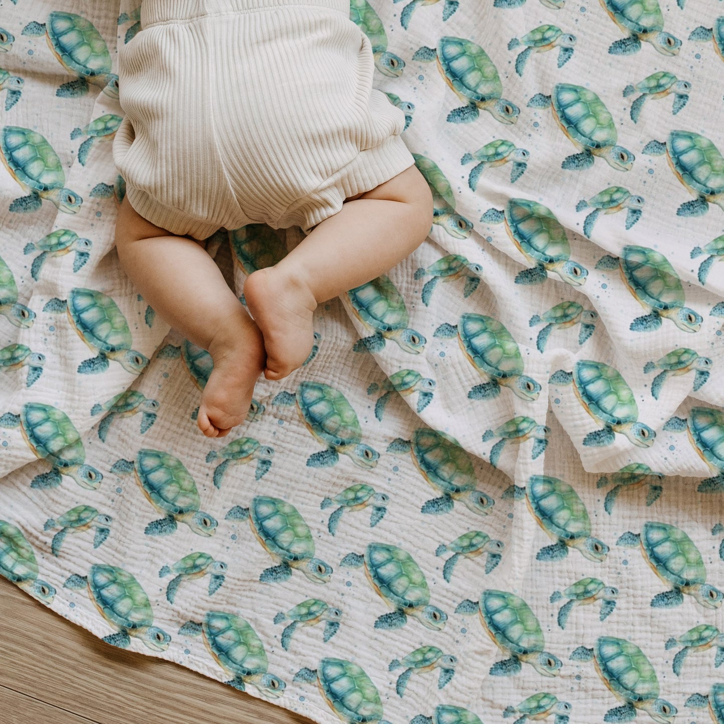 Sea Turtles Digital Seamless Pattern