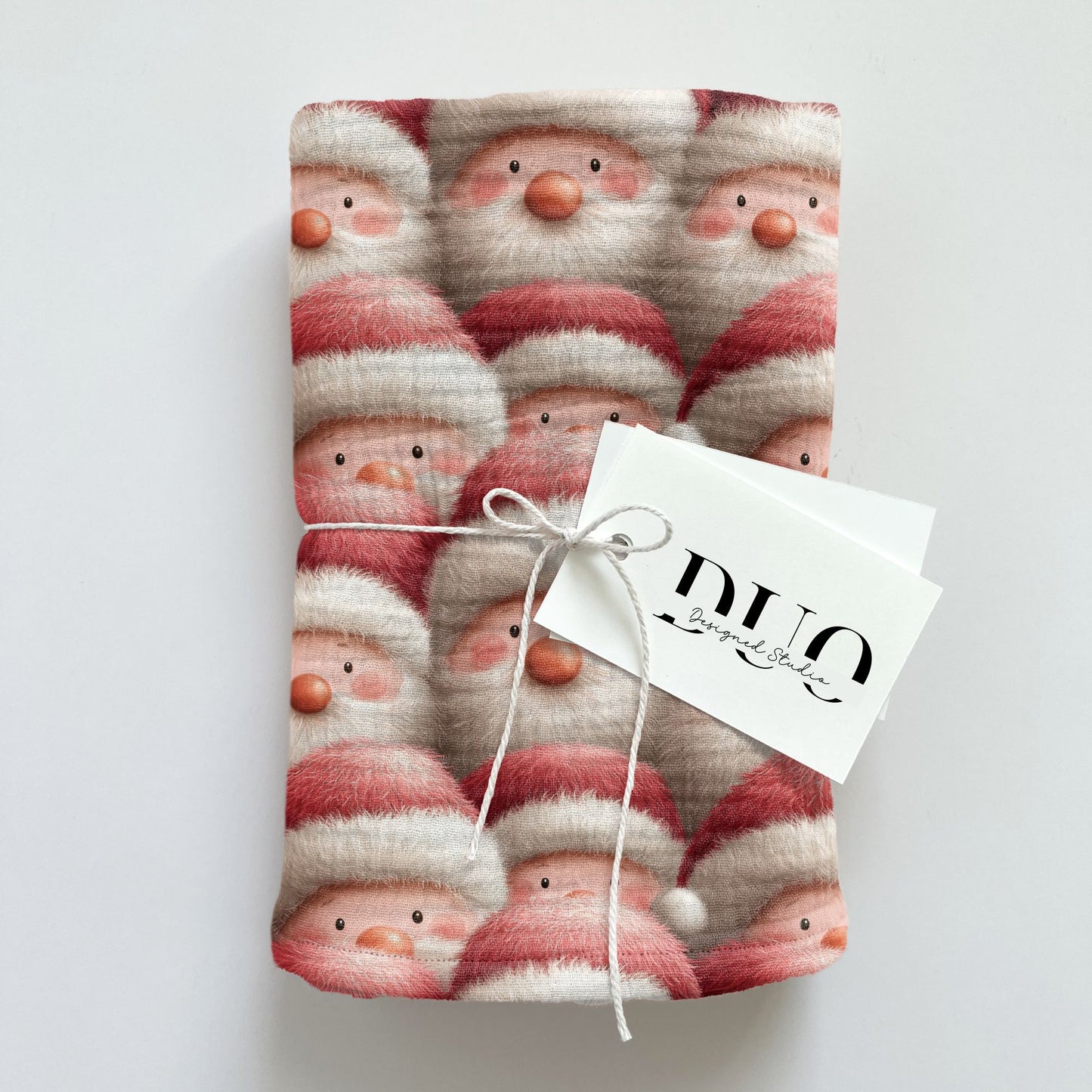 3d Father Christmas Digital Seamless Pattern